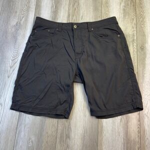 Prana Brion Shorts Mens 36x9 Grey Casual Walking Hiking Outdoor Stretch Men